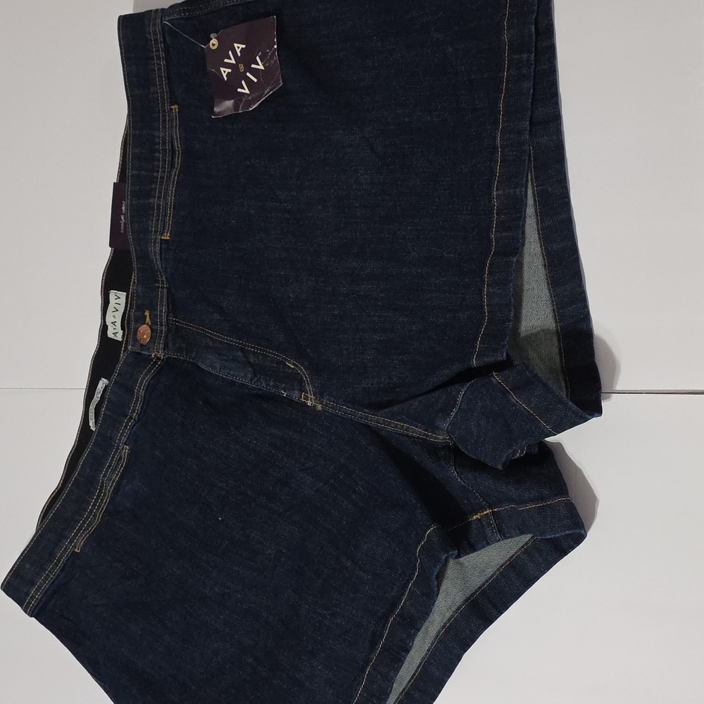 Ava & Viv Dark Blue Jean Shorts